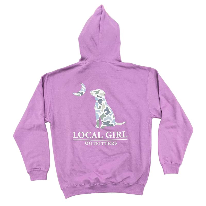 Local Girl Localflage Dog Moon Hoodie in Lavender