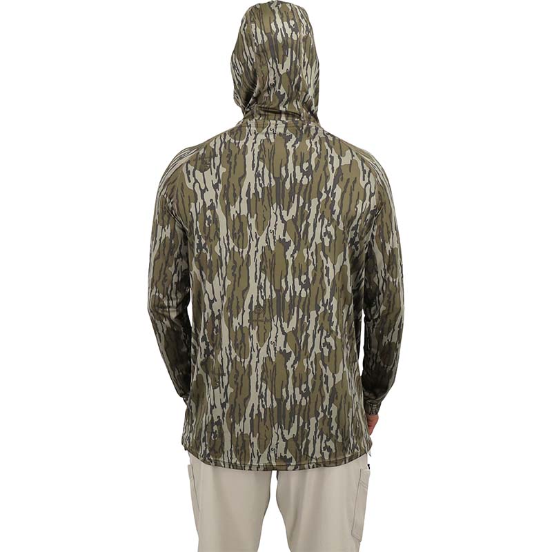 Mossy Oak® Performance Long Sleeve Hoodie T-Shirt in Bottomland