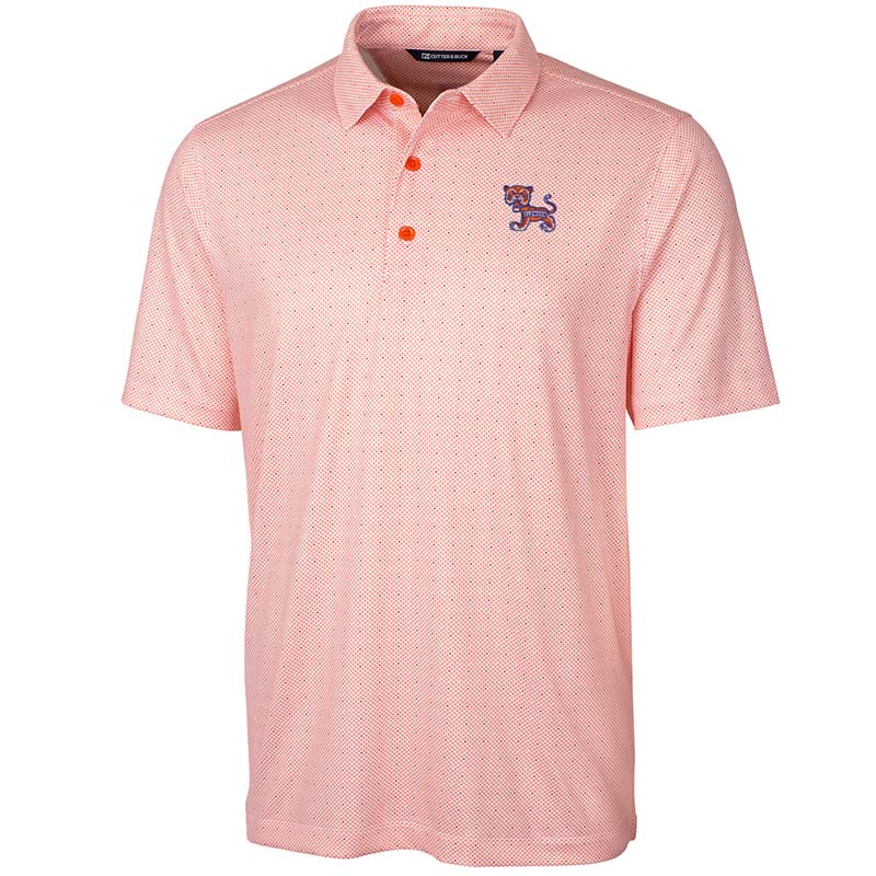 Clemson Double Dot Printed Stretch Polo