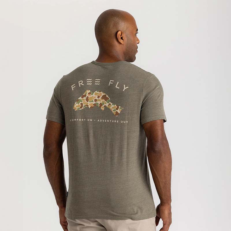 Vintage Camo Redfish Pocket Short Sleeve T-Shirt