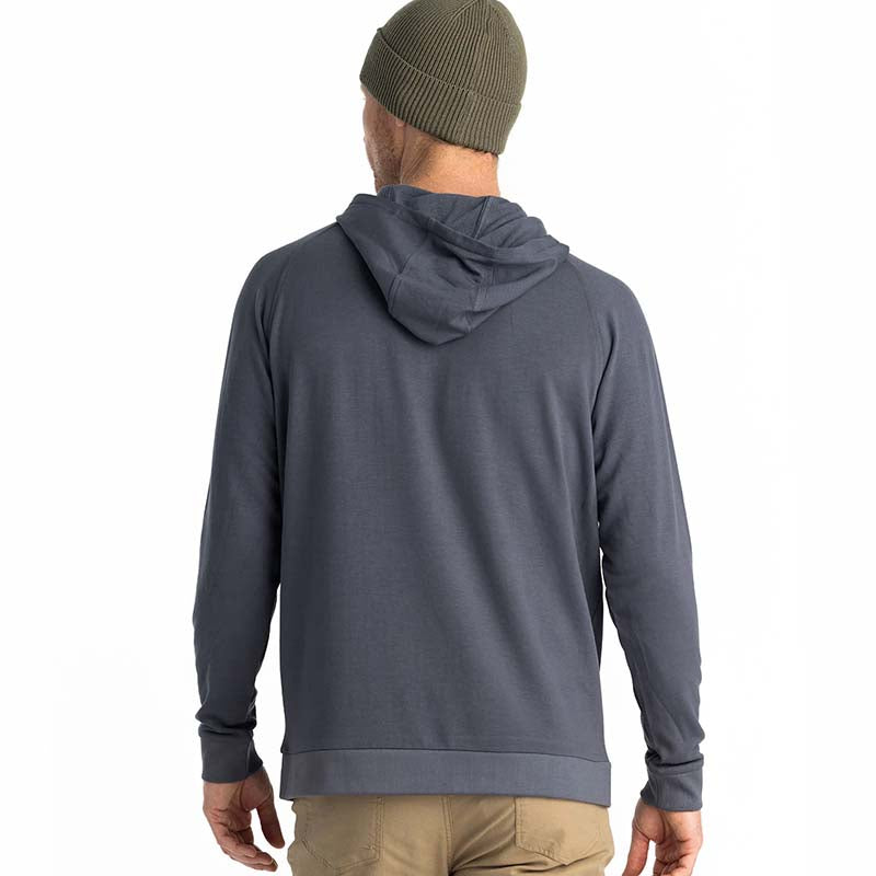 Bamboo Lightweight Fleece Hoodie in Storm Cloud