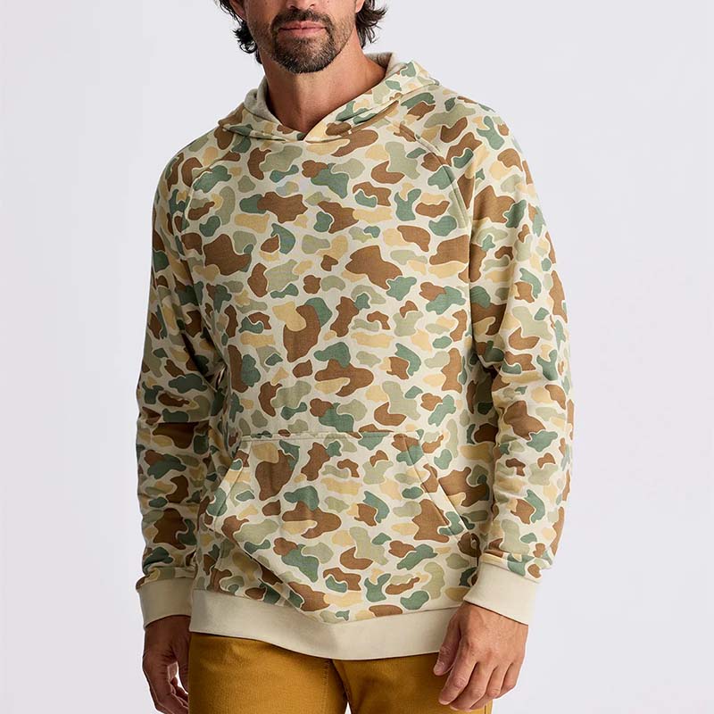 Bamboo Lightweight Fleece Hoodie in Vintage Camo