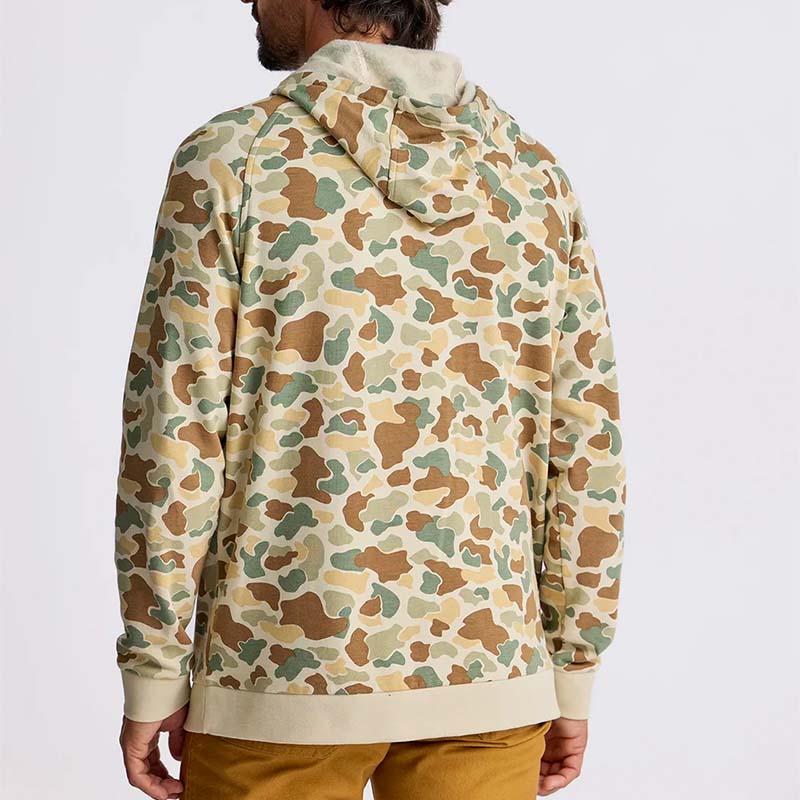 Bamboo Lightweight Fleece Hoodie in Vintage Camo