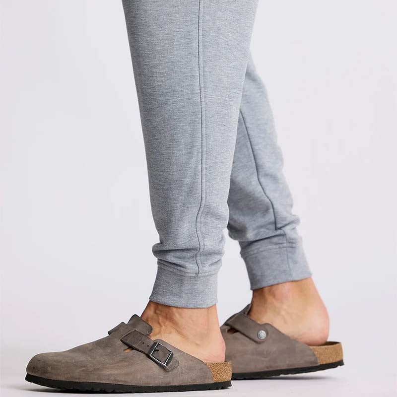 Bamboo Lightweight Fleece Jogger in heather grey