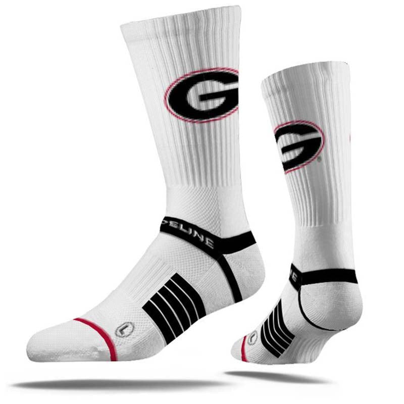 UGA Primary Logo Knit White Socks