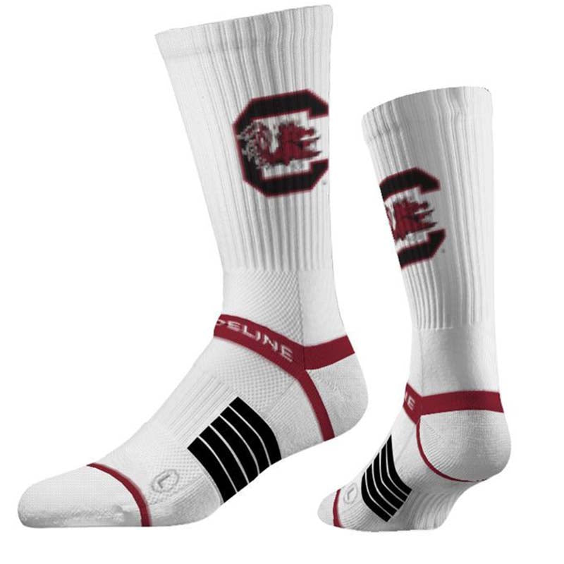 USC Primary Logo Knit White Socks