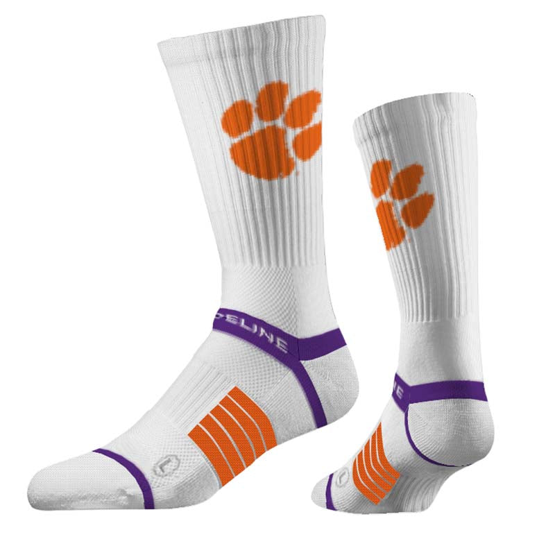 Clemson Primary Logo Knit Color Socks