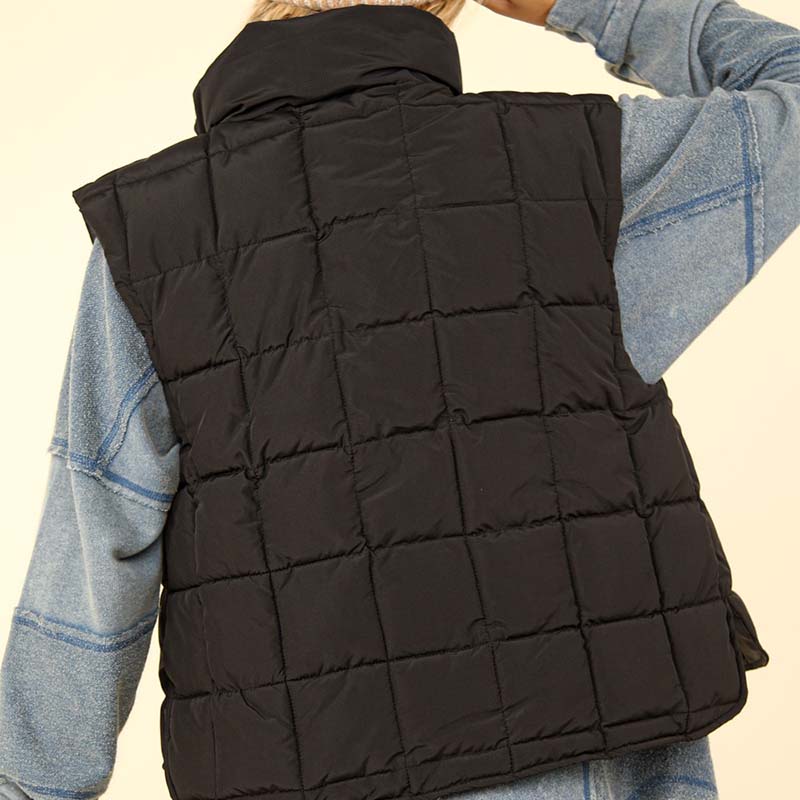 Tulip Hem Quilted Vest