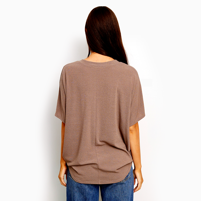 Short Sleeve Cocoon No Pocket Top