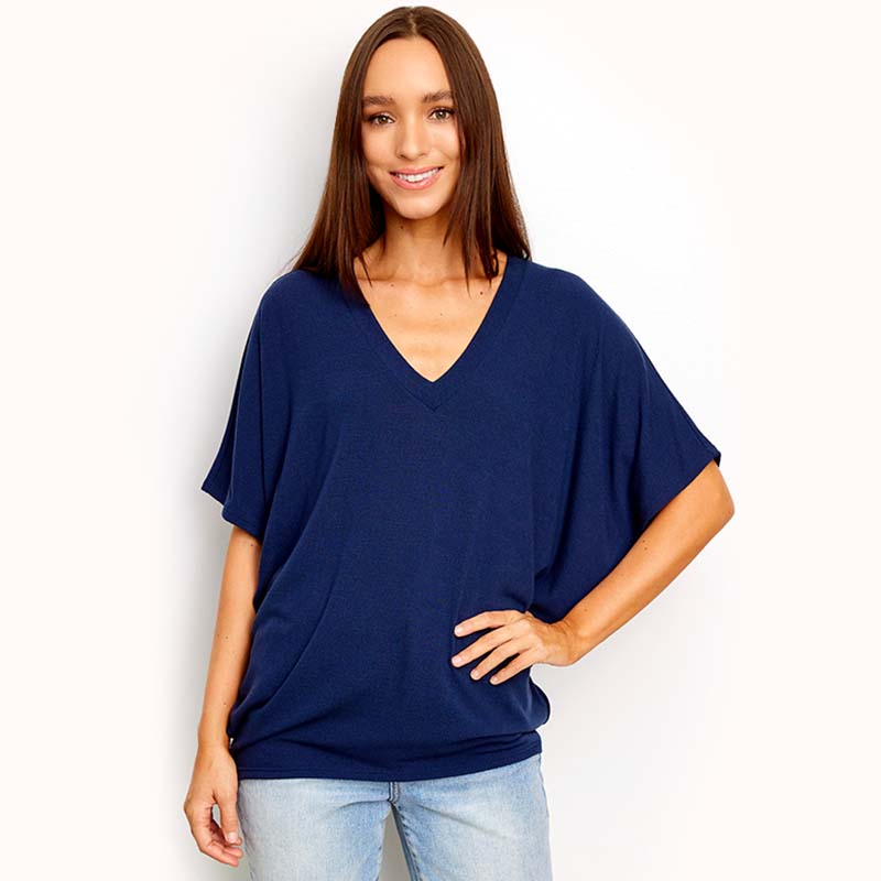 Short Sleeve Cocoon No Pocket Top