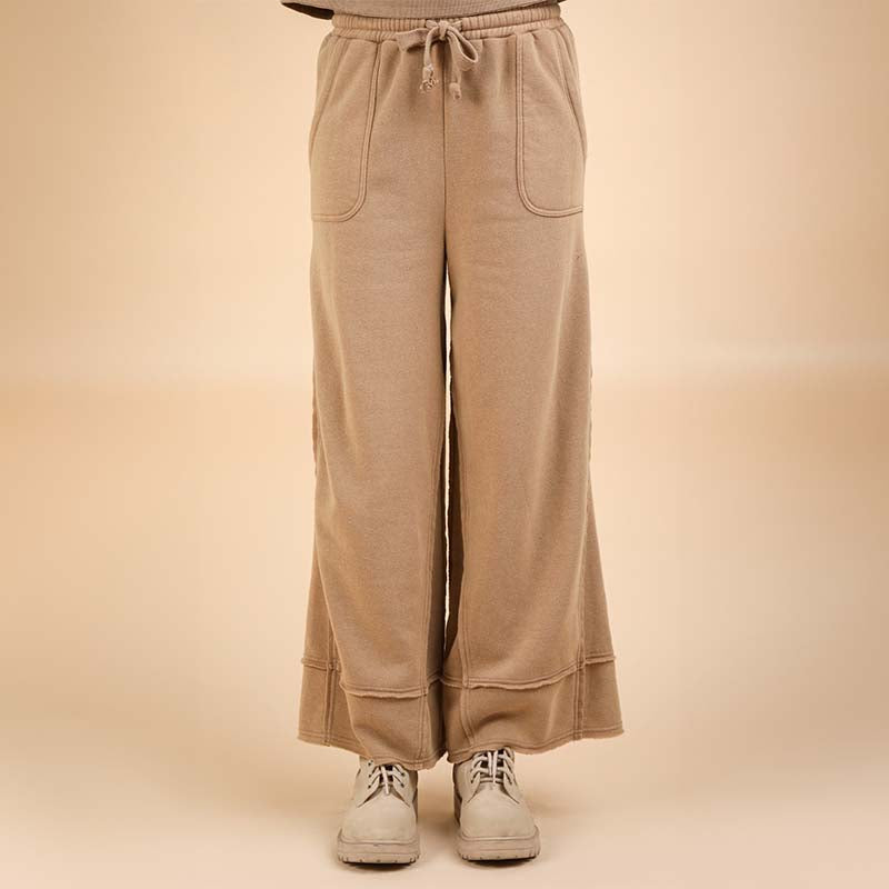 Pull On Super Soft Flare Leg Pant in Beige