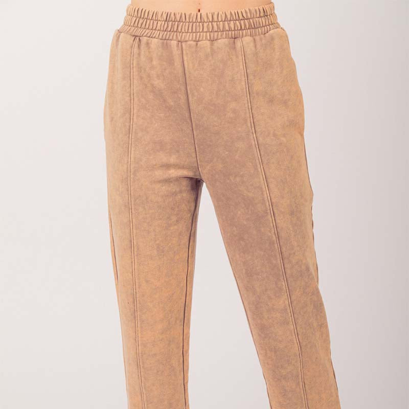 Washed Lounge Pant in Mocha