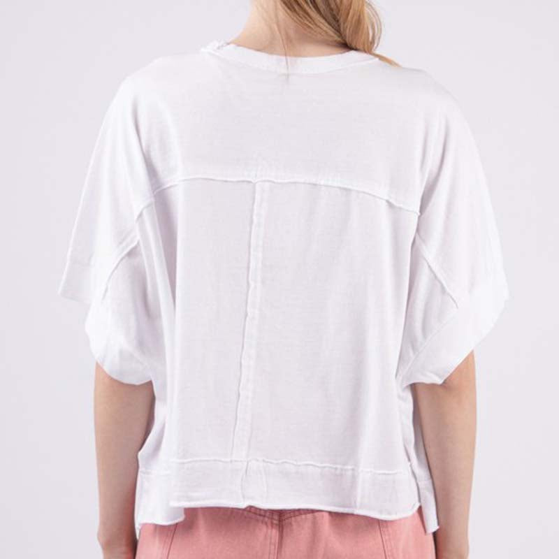 Oversized Boxy Pocket Cropped Shirt