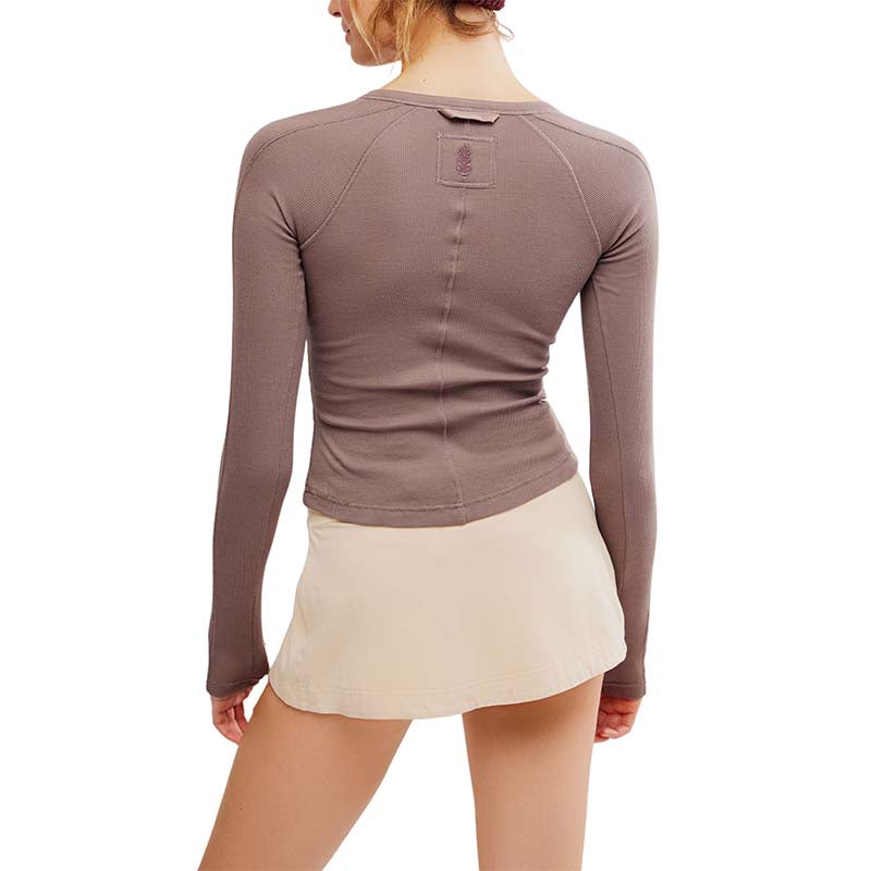 FP Movement Kick Off Long Sleeve Top in Driftwood