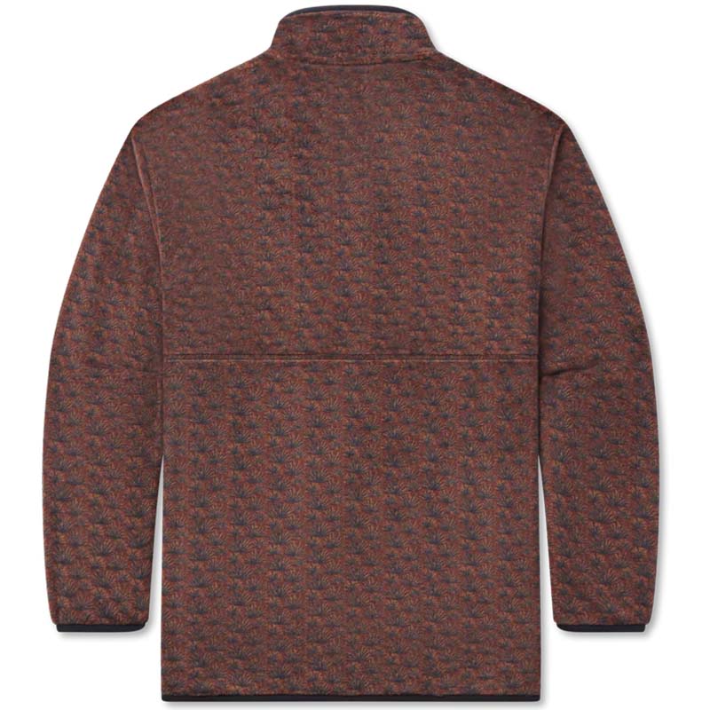 Jalisco Retro Fleece Pullover in burnt red jalisco