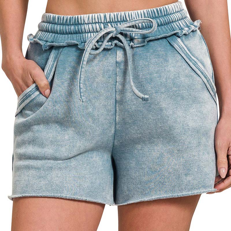 Lounge Shorts in Blue Grey