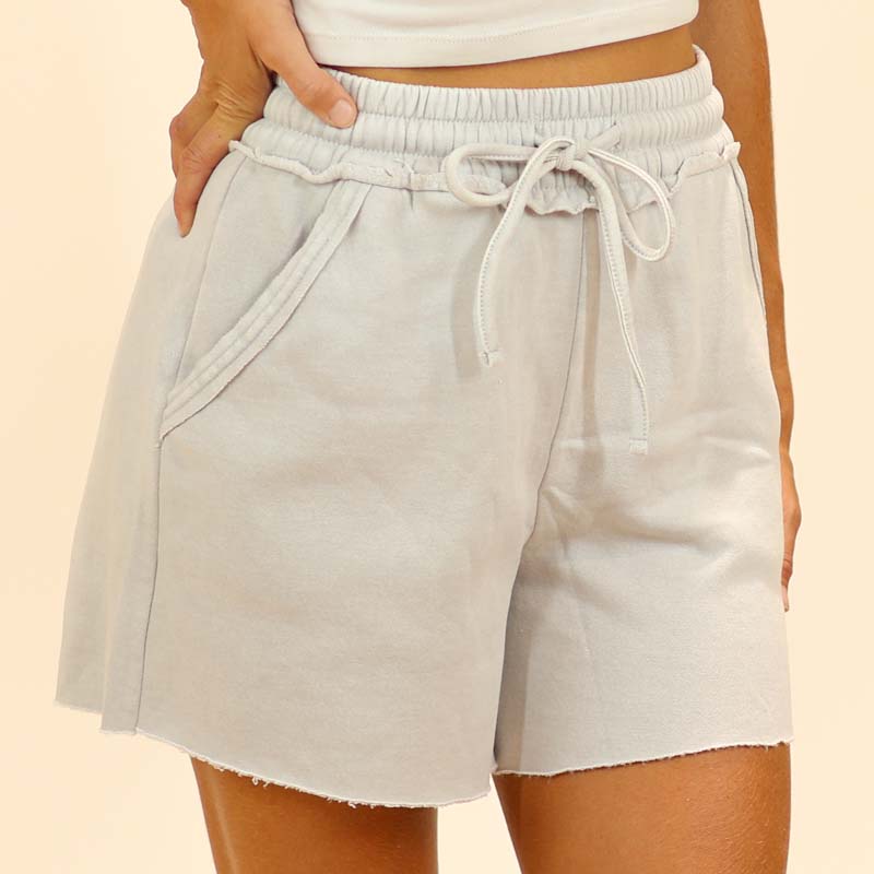 Lounge Shorts in Light Cement