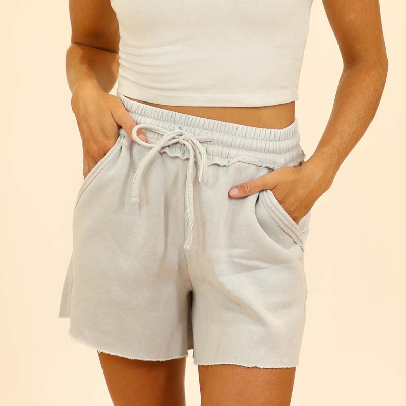 Lounge Shorts in Light Cement