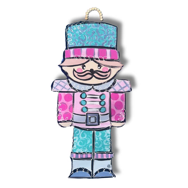 Pink Nutcracker Door Hanger