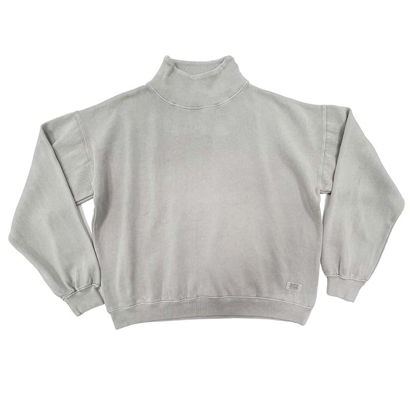 Riley Mock Crewneck Sweatshirt in Glacier