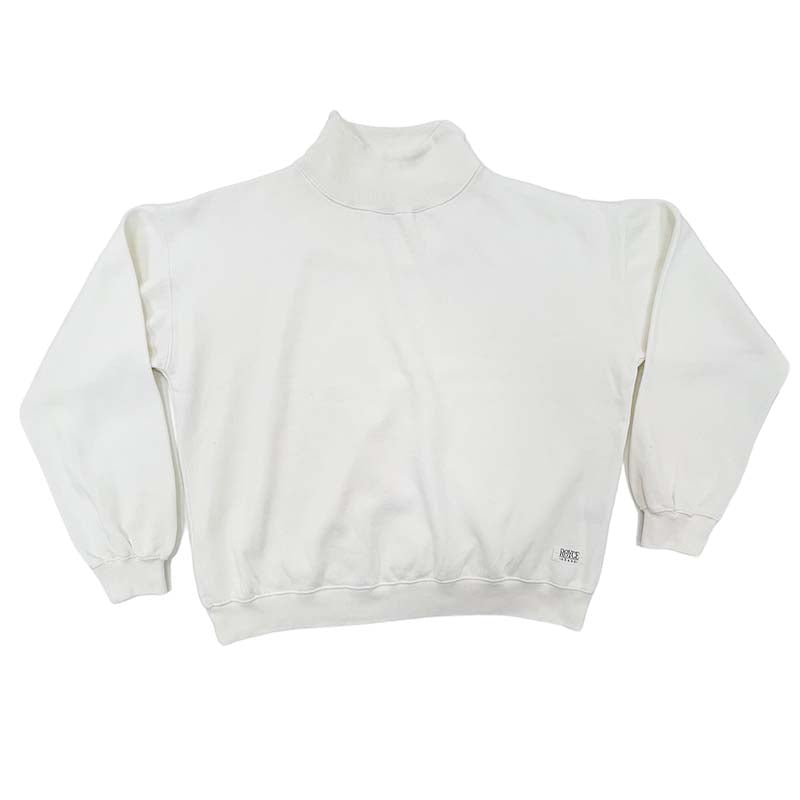 Riley Mock Crewneck Sweatshirt in parchment