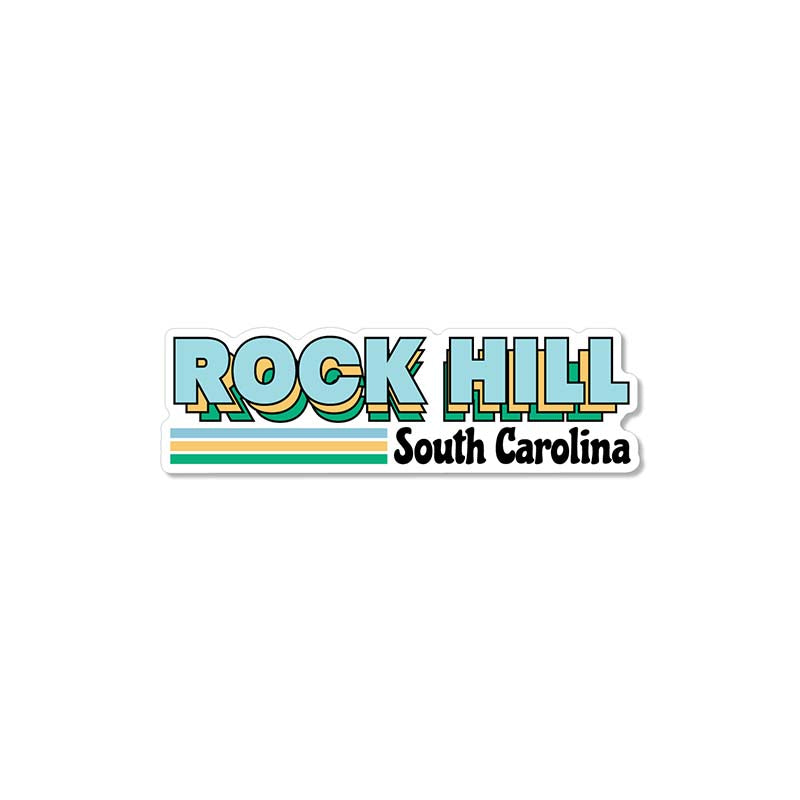 3 Inch Rock Hill, South Carolina Shadow Decal