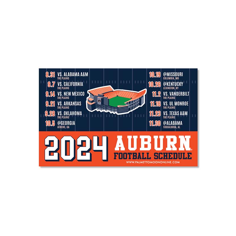 SDS Design Auburn 2021 Football Schedule Magnet