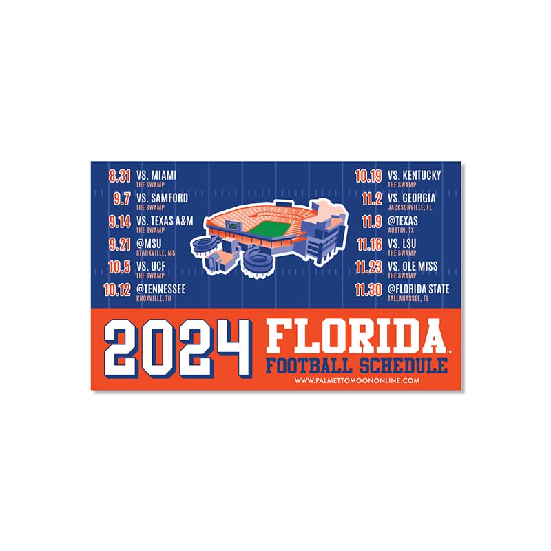 SDS Design Florida 2024 Football Schedule Magnet