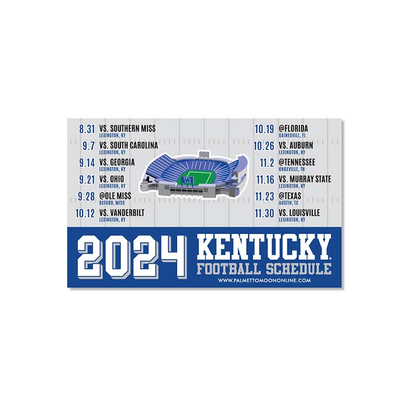 SDS Design Kentucky 2024 Football Schedule Magnet