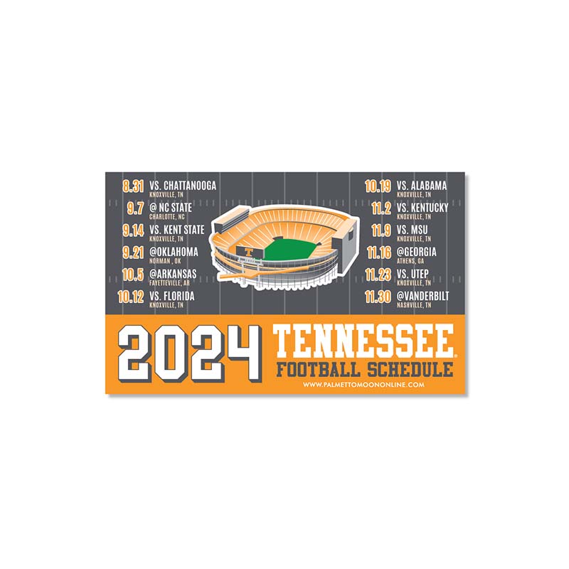 SDS Design Tennessee 2024 Football Schedule Magnet