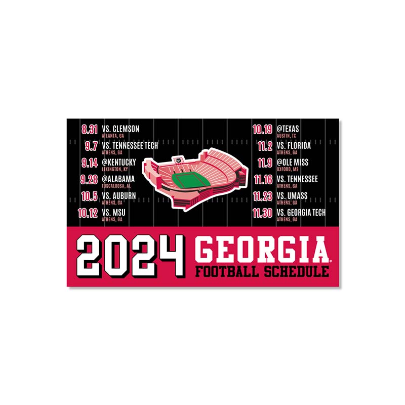 SDS Design UGA 2024 Football Schedule Magnet