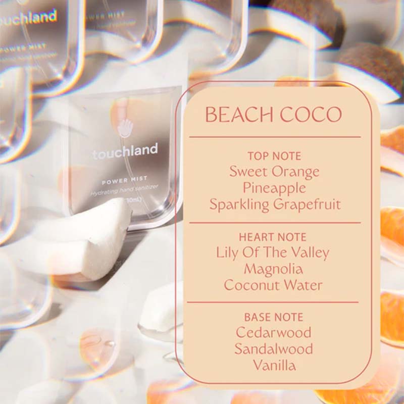 Beach Coco 30ml Power Mist Hand Sanitizer