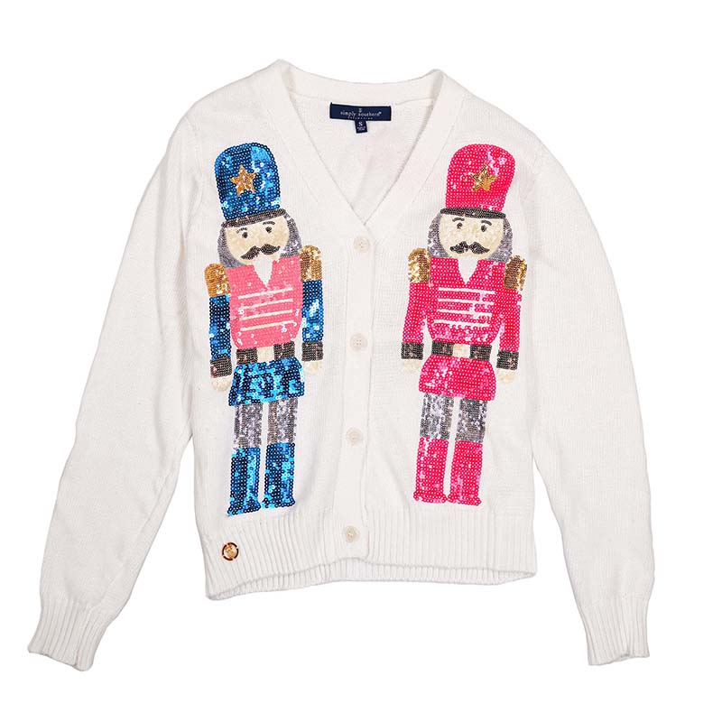 Sequin Nutcracker Cardigan