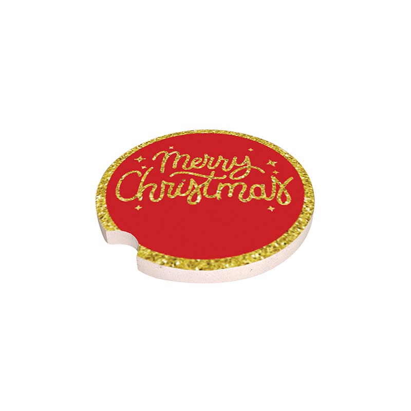 Simply Christmas Car Coaster in Merry