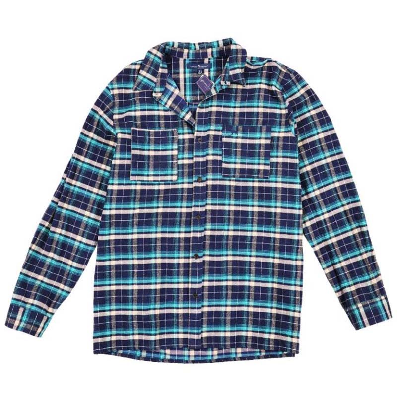 Men&#39;s Plaid Shacket in Teal