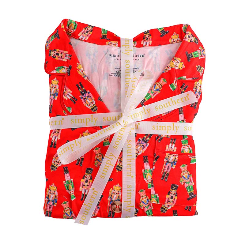 Nutcracker Button Up Pajama Set