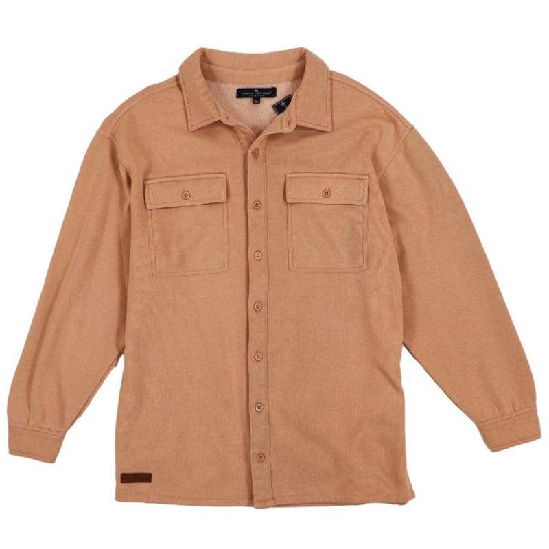 Men&#39;s Knit Shacket in Camel