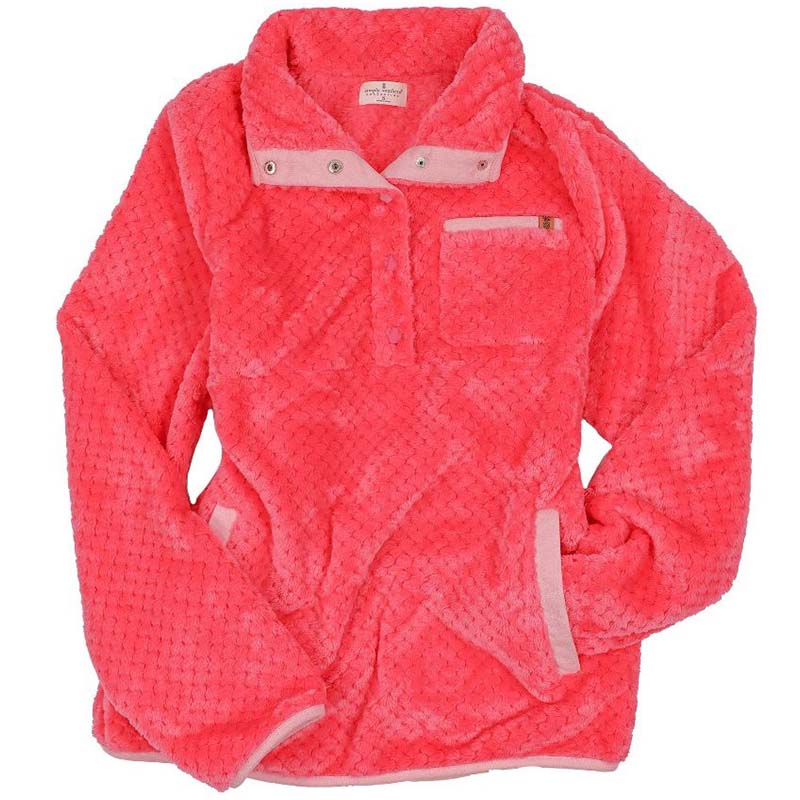 Soft Quarter Snap Pullover in Pink