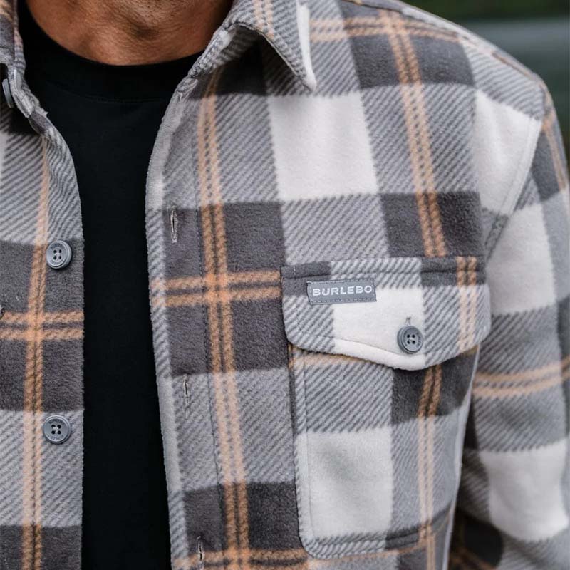 Plaid Shacket in Coyote Plaid