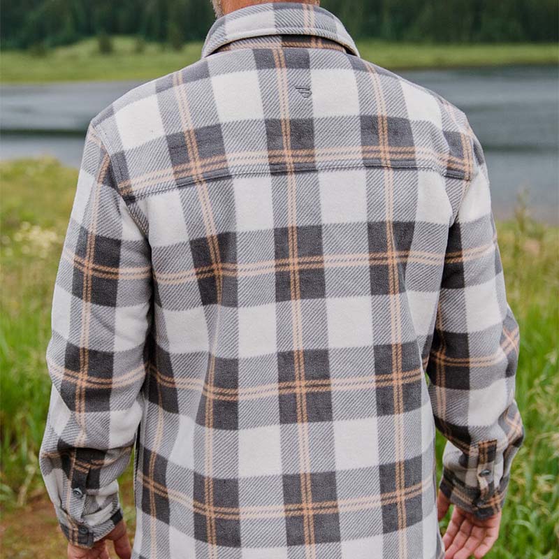 Plaid Shacket in Coyote Plaid