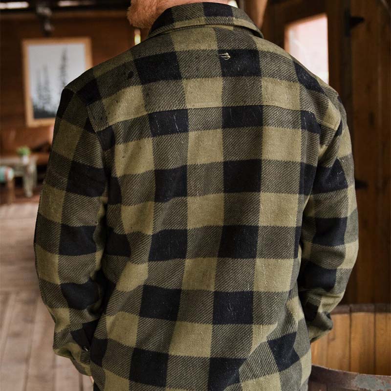 Plaid Shacket in Mallard Green Plaid