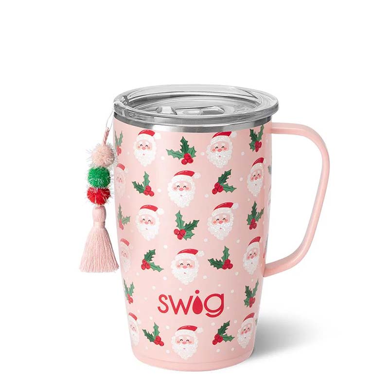 Holly Jolly 18 Oz Travel Mug