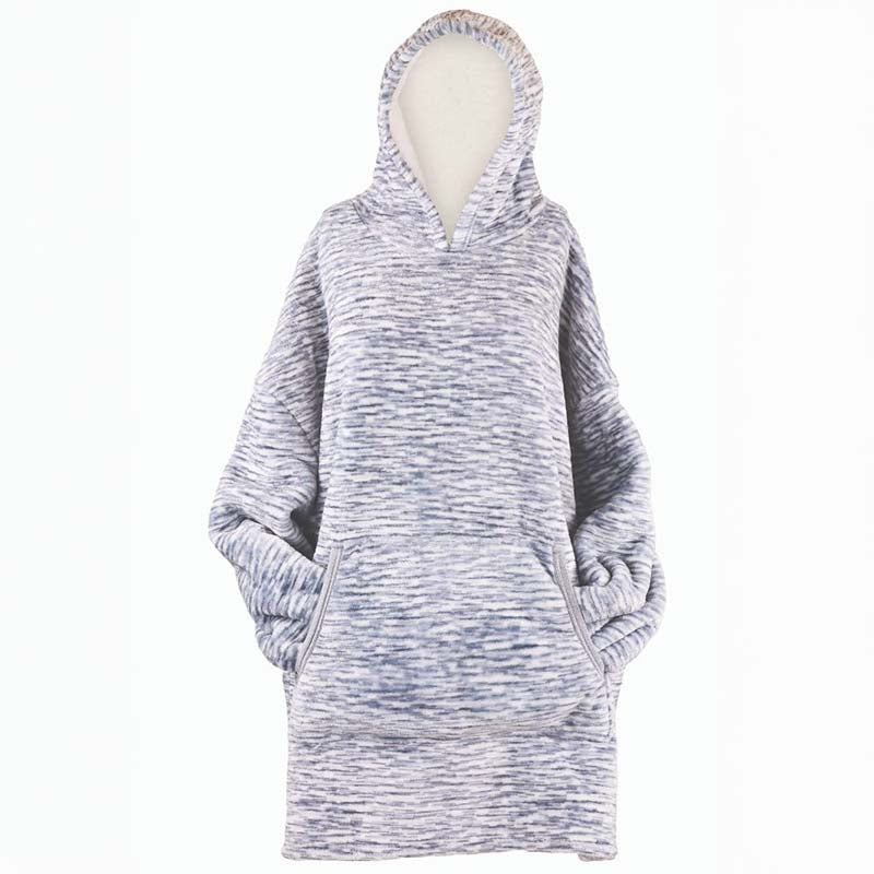 Simply Hooded Fluffie in Grey