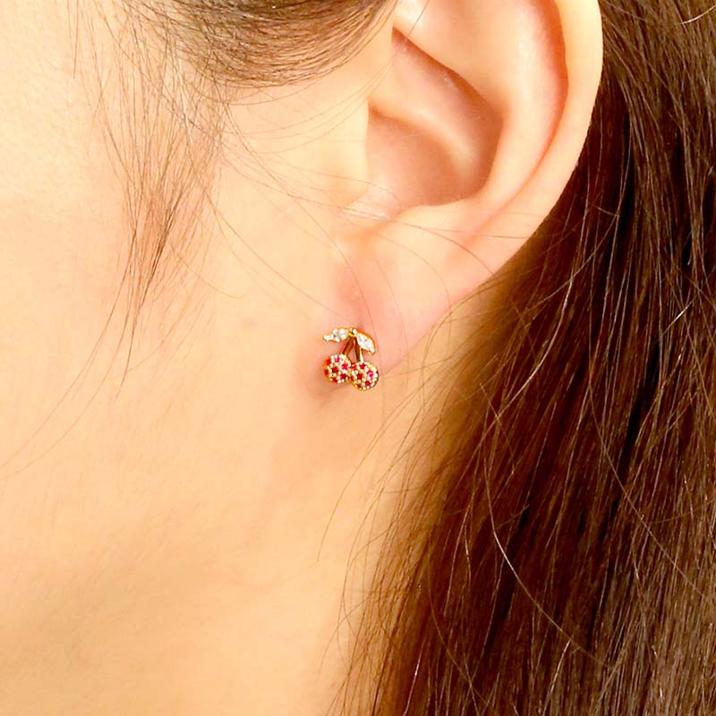 Cherry Stud Earrings