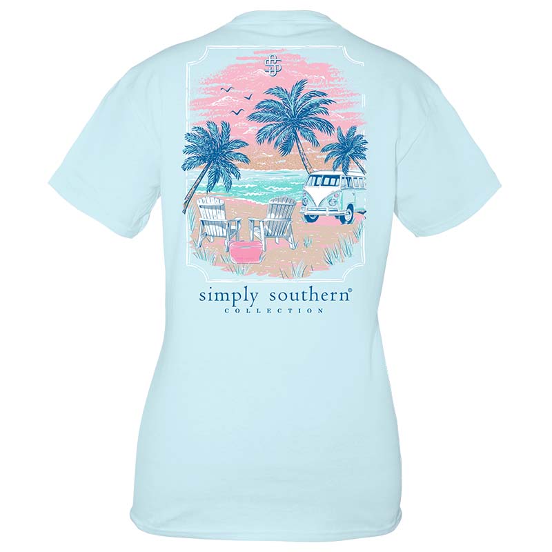 Bus On The Beach Short Sleeve T-Shirt