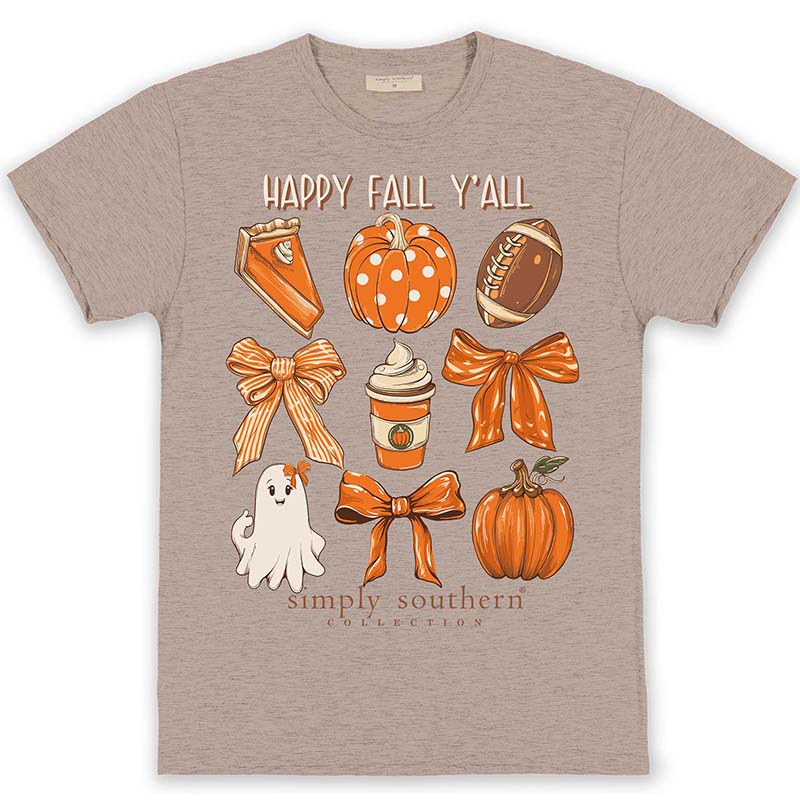 Happy Fall Y&#39;all Short Sleeve T-Shirt