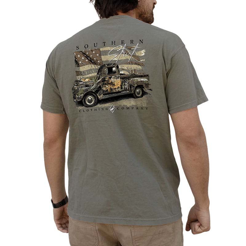 Southern Strut Camo Truck Short Sleeve T-Shirt