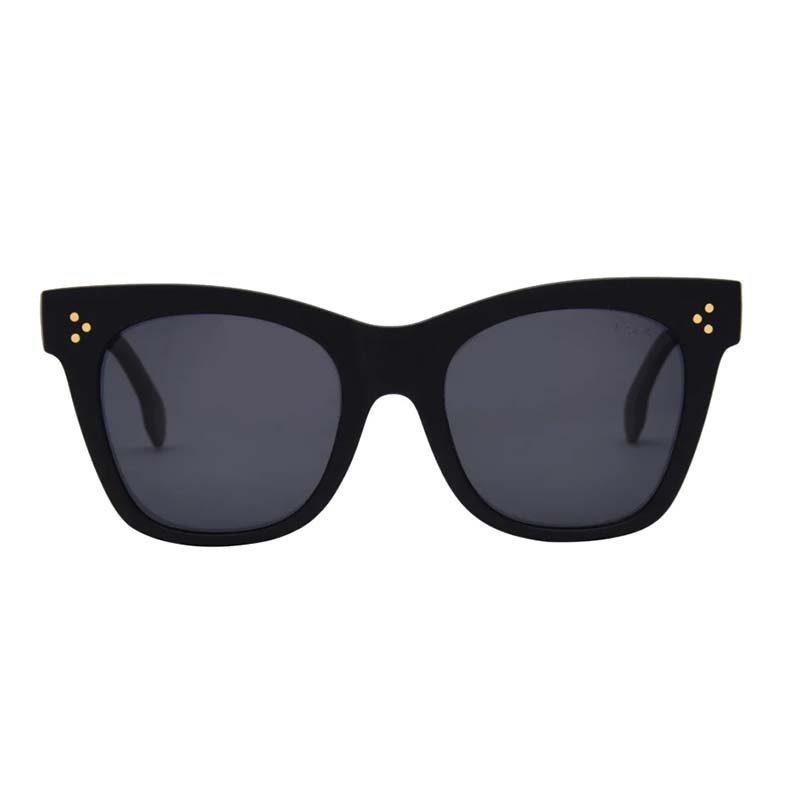 Stevie Sunglasses in Matte Black and Smoke