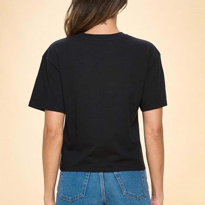 Whiskey Helps Puff Cropped Short Sleeve T-Shirt