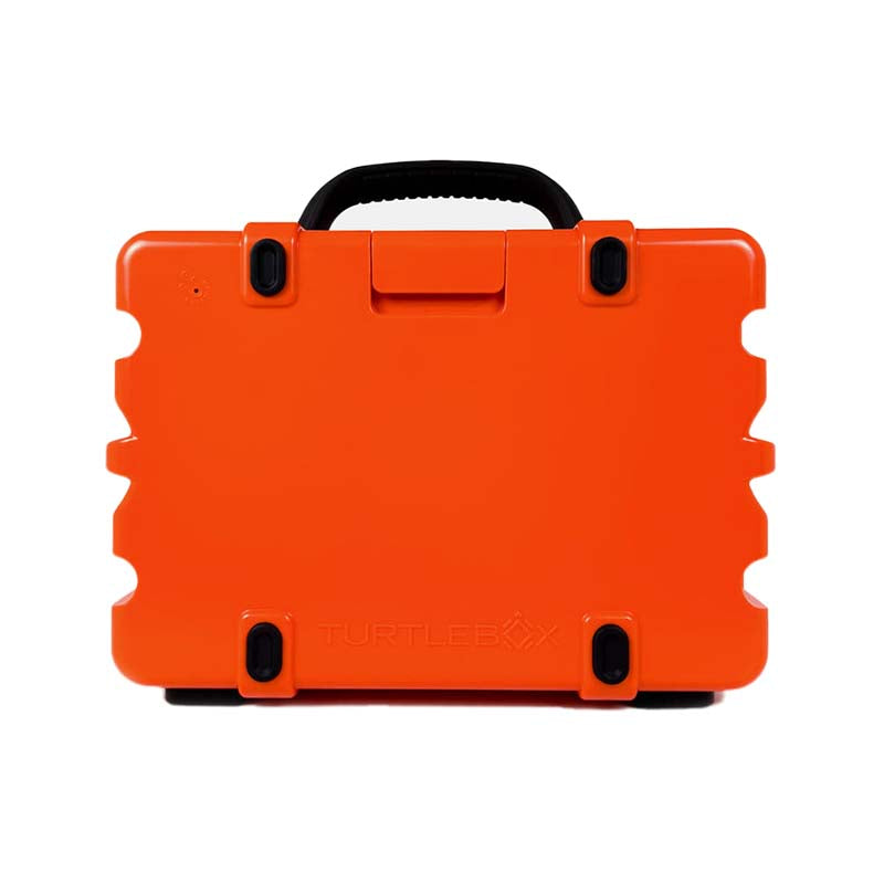 Back view of TurtleBox Gen 2 Orange Portable Speaker